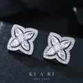 Chul Clover Stud Earrings (Silver)