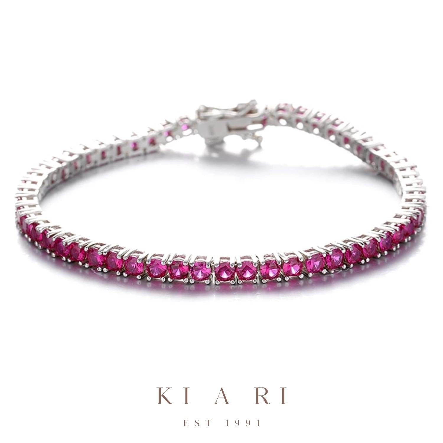 A-Yeong Ruby Pink Tennis Bracelet ❤️