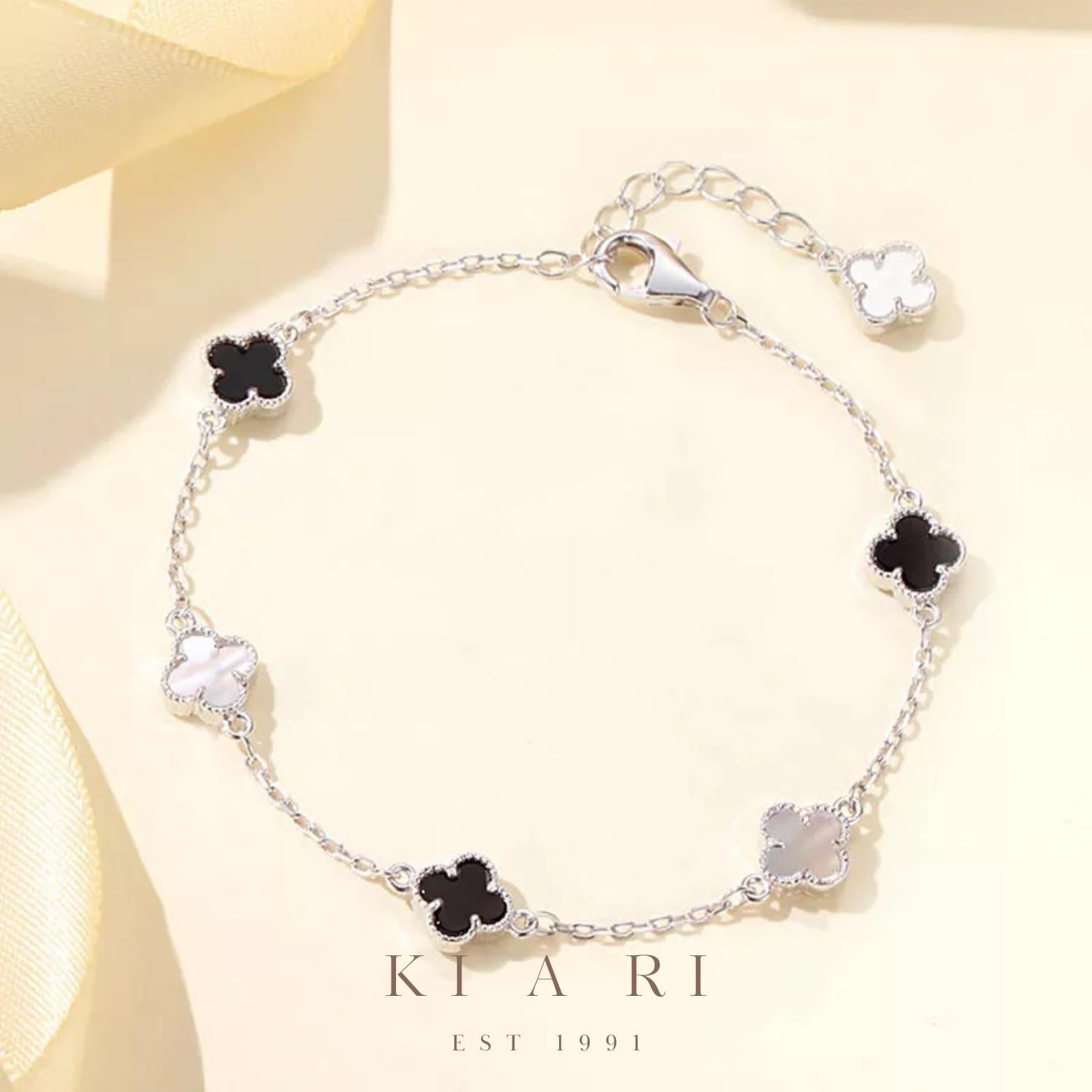 Hee-Jin Four Leaf Clover Bracelet (Silver) 🍀