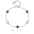 Hee-Jin Four Leaf Clover Bracelet (Silver) 🍀