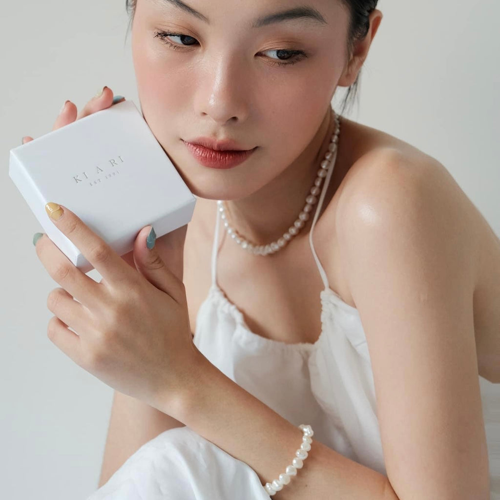 Jae-Hwa Freshwater Pearl Beaded Necklace ⚪