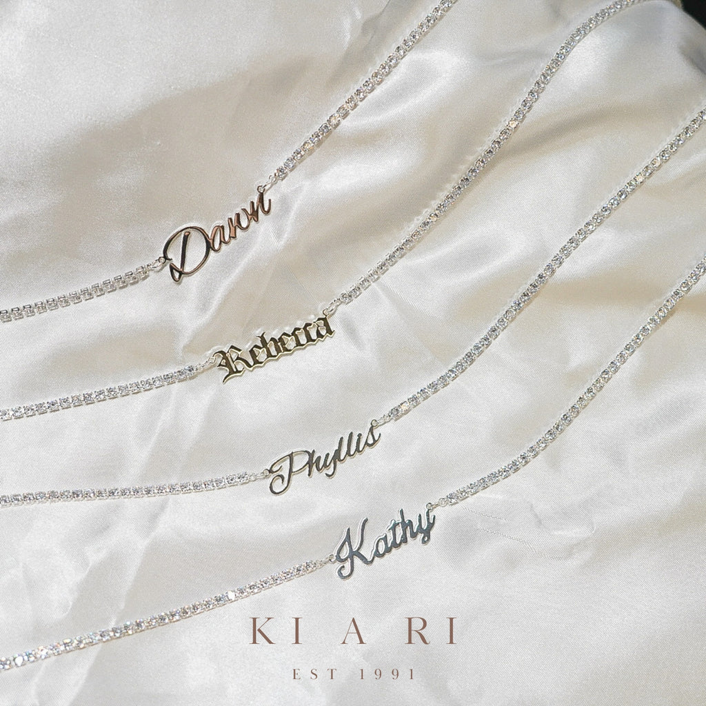 Angeline Classic Personalised Tennis Necklace 💎