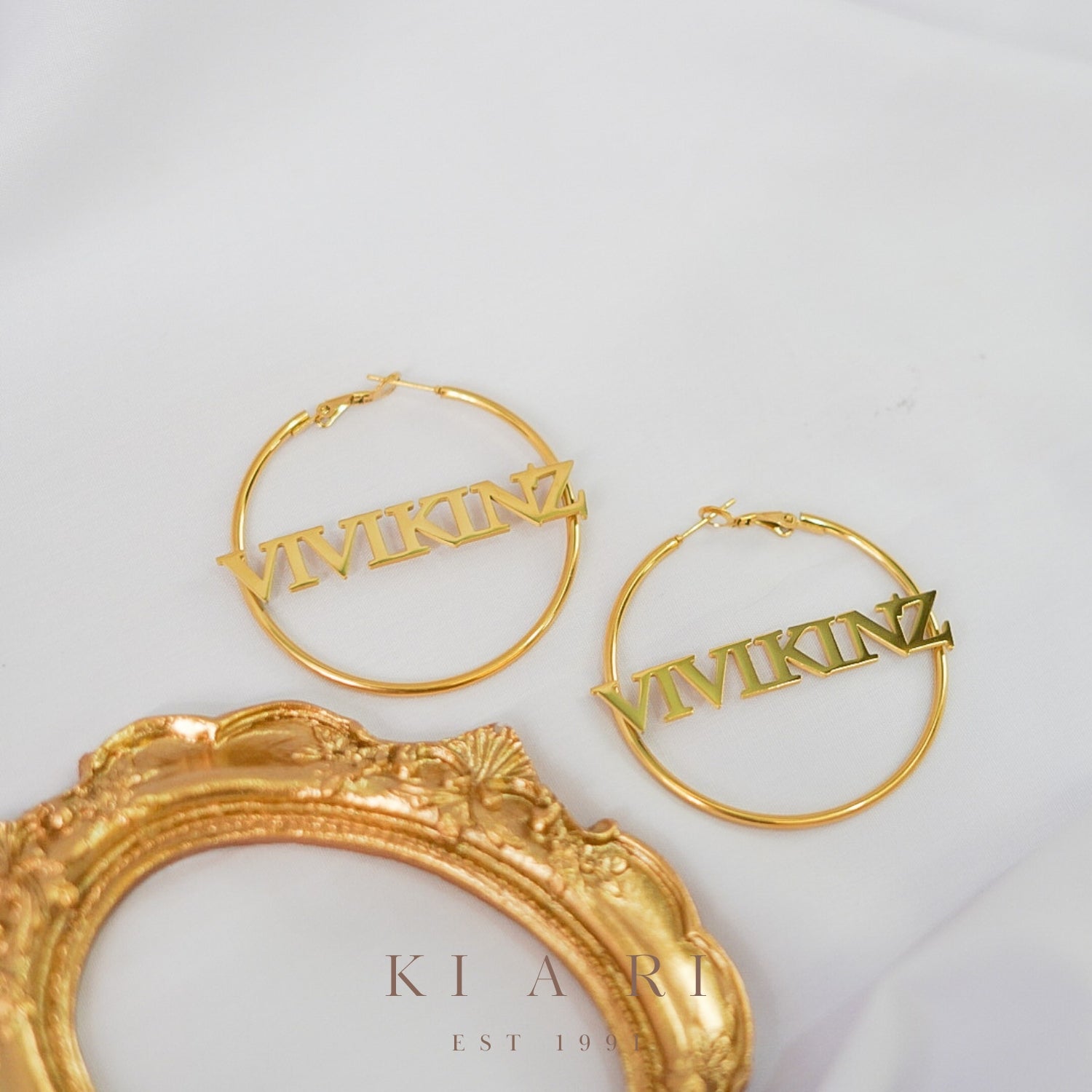 Vivikinz Personalised Hoop Earrings ✨