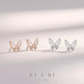 Ava Butterfly Earrings (Silver)