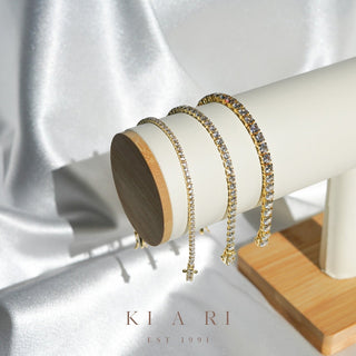 I-Jun 14K Gold Plated Tennis Bracelet (3MM) ✨