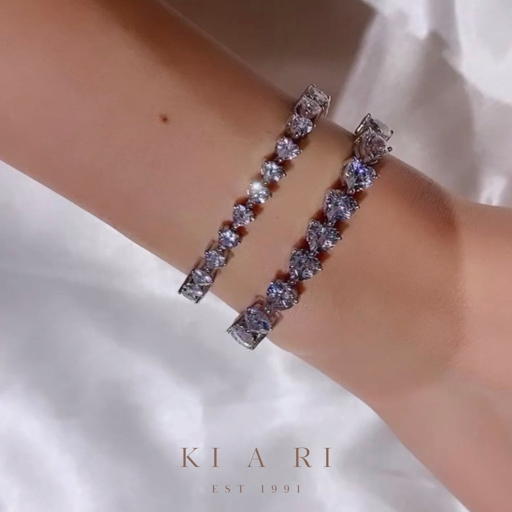 Ha-Rin Heart Tennis Bracelet (6MM) 🤍