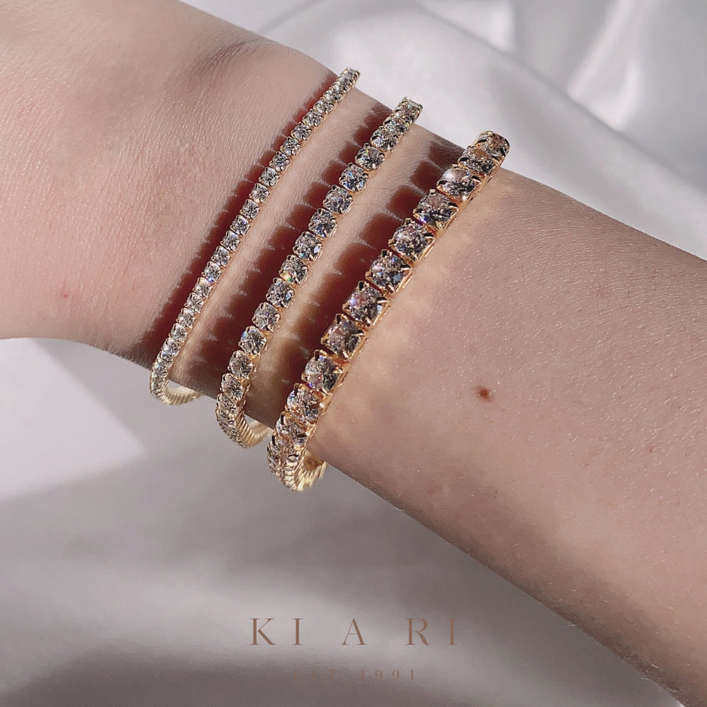 I-Jun 14K Gold Plated Tennis Bracelet (2MM) ✨
